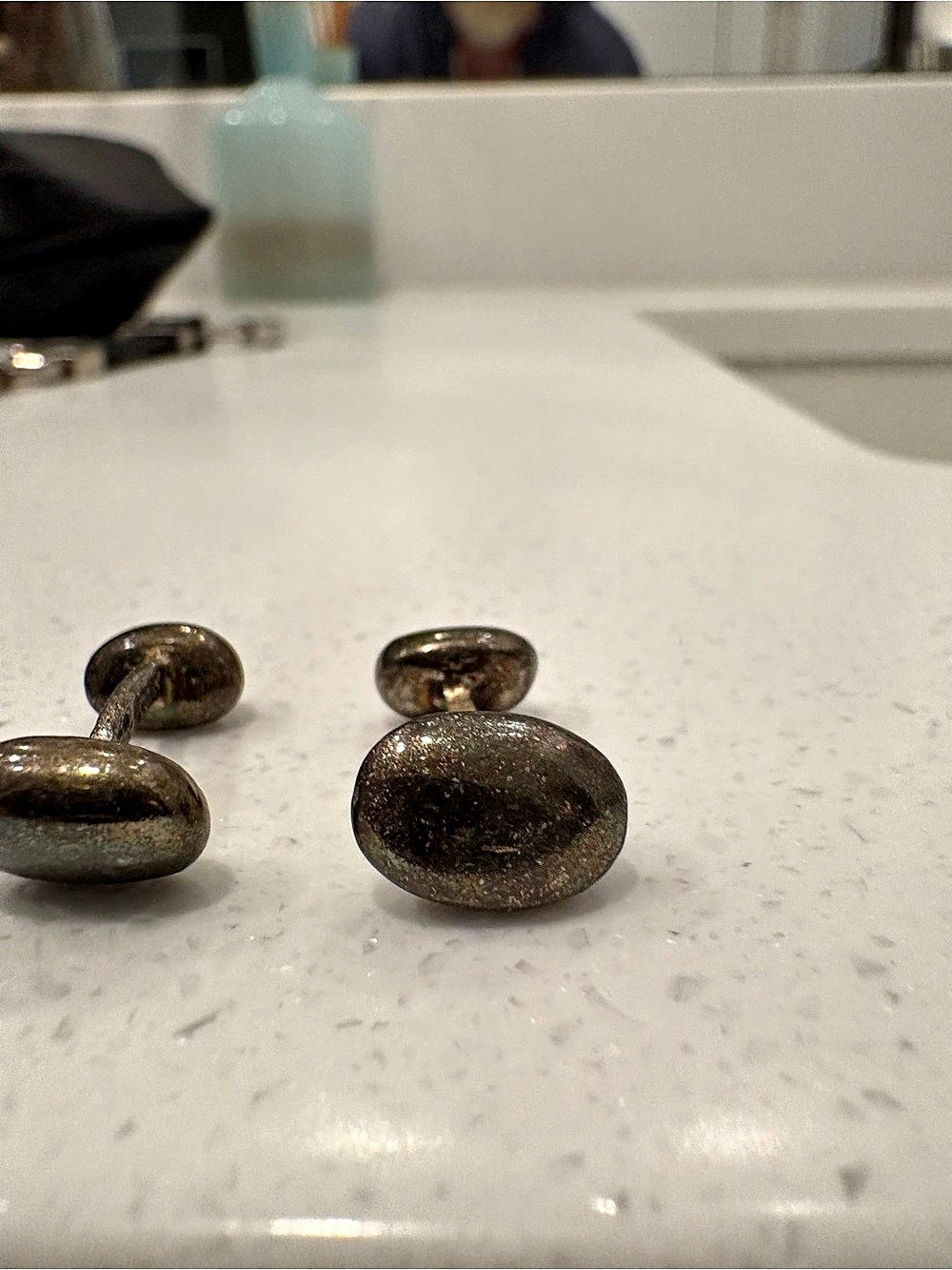 Georg Jensen Gunmetal-Tone Cuff Links